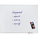 Tableau blanc X-tra!Line Franken - laqué - cadre en aluminium - l. 1200 x H 900 mm - avec auget