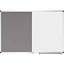 Tableau combiné Legamaster UNITE, tableau d'affichage &amp; tableau blanc, L 900 x P 12,6 x H 600 mm, support pour marqueurs, acier laqué &amp; feutre, blanc &amp; gris