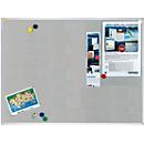Tableau d'affichage Franken Pin'n'Mag X-tra!Line, textile + grille métallique, cadre aluminium, 1200 x 900 mm, PM3603