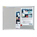 Tableau d'affichage Franken Pin'n'Mag X-tra!Line, textile + grille métallique, cadre aluminium, 600 x 450 mm, PM3612