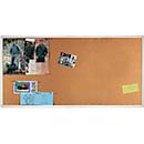 Tableau d'affichage Franken PRO, liège, montage mural en format portrait &amp; paysage, cadre aluminium, 1800 x 900 mm, KT8407