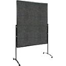 Tableau d'animation PREMIUM PLUS Legamaster, mobile, textile, anthracite