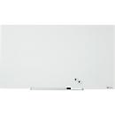 Tableau en verre Diamond Nobo, magnétique, attachable, blanc, 680 x 380