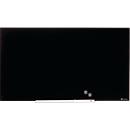 Tableau en verre Diamond Nobo, magnétique, attachable, noir, 1880 x 1060