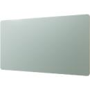 Tableau en verre Legamaster RC, avec 2 aimants &amp; 1 marqueur pour tableau en verre, L 1000 x P 4,4 x H 2000 mm, verre de sécurité trempé, mat, sage green