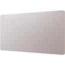 Tableau en verre Legamaster RC, avec 2 aimants &amp; 1 marqueur pour tableau en verre, L 1000 x P 4,4 x H 2000 mm, verre de sécurité trempé, mat, warm grey