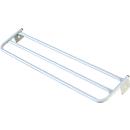Tablette à pour banc de vestiaire, acier, 1015 mm de long, gris clair
