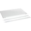 Tablette extensible supplémentaire ORDO Professional - acier - avec rails - pour bureau l. 1010 x P 635 x H 825 mm - blanc trafic RAL 9016
