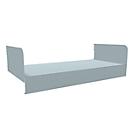 Tablette inférieure, avec supports latéraux, pour rayonnage ouvert Variabo, l. 750 x P 350 mm
