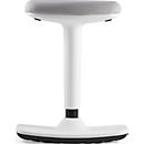 Tabouret assis-debout Dauphin, H 500-750 mm, base avec fonction de bascule, blanc
