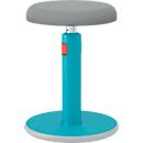Tabouret assis/debout Leitz Ergo Cosy Active, L 370 x P 370 x H 460 - 790 mm, jusqu'à 110 kg, bleu doux