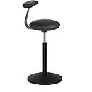 Tabouret de bar ROVO SOLO avec Monopad, similicuir, noir/noir, similicuir, noir/noir