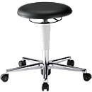 Tabouret de salle blanche LEANOS 9468, roulettes pour sols durs