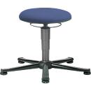 Tabouret pivotant ESD, tissu, avec patins, bleu