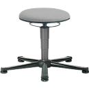 Tabouret pivotant ESD, tissu, avec patins, gris