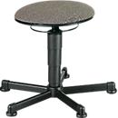 Tabouret pivotant siège avec rembourrage tissu, avec patins, gris Duotec