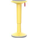 Tabouret réglable en hauteur StandUP, Ø 330 x H 590 - 845 mm, jaune citron