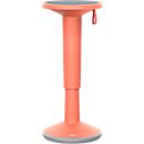 Tabouret réglable en hauteur StandUP, Ø 330 x H 590 - 845 mm, orange saumoné