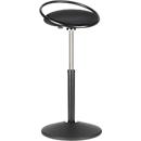 Tabouret ROVO SOLO avec anneau, maille 3D, noir/noir