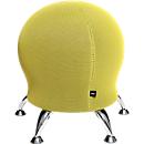 Tabouret Sitness 5, avec ballon de gymnastique intégré, capacité de charge jusqu'à 110 kg, jaune