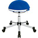 Tabouret Sitness Half Ball, bleu