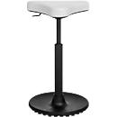 Tabouret TOPSTAR Sitness H1-Work, cuir synthétique, réglable en hauteur, semelle TPU, ressort à gaz à effet de nettoyage, résistant aux désinfectants, blanc