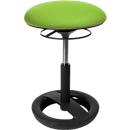 Taburete de fitness SITNESS BOB, ergonómico, altura del asiento 440 - 570 mm, verde manzana, base con recubrimiento de polvo negro