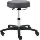 Taburete giratorio TEC basic IS 1999, regulable en altura, sin reposabrazos, asiento acolchado ergonómico, gris platino. asiento acolchado, gris platino