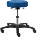 Taburete giratorio TEC basic IS 1999, regulable en altura, sin reposabrazos, ergonom. asiento acolchado, azul real