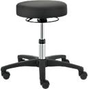 Taburete giratorio TEC basic IS 1999, regulable en altura, sin reposabrazos, ergonóm. asiento acolchado, negro