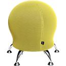 Taburete Sitness 5, con pelota de gimnástica integrada, resiste hasta 110 kg de peso máximo, amarillo