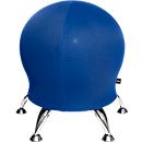 Taburete Sitness 5, con pelota de gimnástica integrada, resiste hasta 110 kg de peso máximo, azul