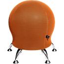 Taburete Sitness 5, con pelota de gimnástica integrada, resiste hasta 110 kg de peso máximo, naranja