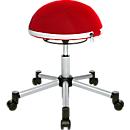 Taburete Sitness Half Ball, rojo