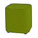 Taburete TAPA Square O Type, lana virgen, An 450 x P 450 x Al 470 mm, verde