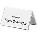 Tafelnaambordjes, acryl, V- vorm