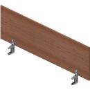 Tafelscheidingswand ARLON-OFFICE - B 1400 x H 420 mm - Canaletto noot