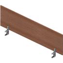 Tafelscheidingswand ARLON-OFFICE - B 1600 x H 420 mm - Canaletto noot