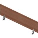 Tafelscheidingswand ARLON-OFFICE - B 1800 x H 420 mm - Canaletto noten decor
