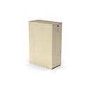 Tall container Big Tower BEXXSTAR, 3 shelves, right, lockable, W 400 x D 800 x H 1155 mm, maple decor