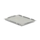 Tapa cobertora D43 para caja con dimensiones norma europea LTB/ELB, 400 x 300 mm, gris