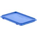 Tapa con gancho EF-D 32 para caja con dimensiones norma europea, azul