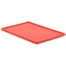 Tapa con gancho EF-DH 64 para caja con dimensiones norma europea, rojo