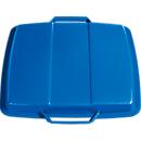 Tapa para cubo de basura 90 l, azul