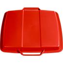 Tapa para cubo de basura 90 l, rojo