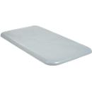 Tapa para recipiente rectangular, plástico, 450 l, gris