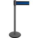 Tape pole GLA 29, anthracite, black/blue tape