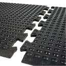 Tapete para local de trabalho Bubbelmat nitrilo, peça de remate e peça central com função modular