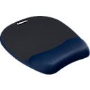 Tapis de souris Fellowes avec repose-poignets, avec mousse à mémoire de forme, bleu