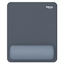 Tapis de souris Fellowes Breyta, avec repose-poignets et protection Microban®, caoutchouc, L 200 x P 240 x H 17,5 mm, bleu marine